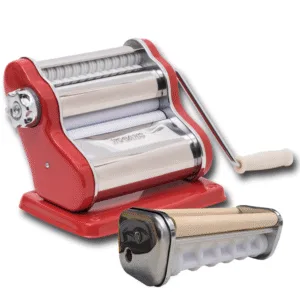 OFERTA COMBO | Máquina de pastas Familiar color roja + Raviolero
