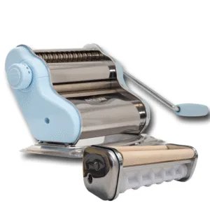 OFERTA COMBO | Máquina de pastas Gourmet color Celeste+ Raviolero