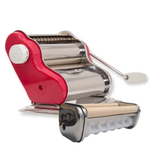 OFERTA COMBO | Máquina de pastas Gourmet color Coral + Raviolero